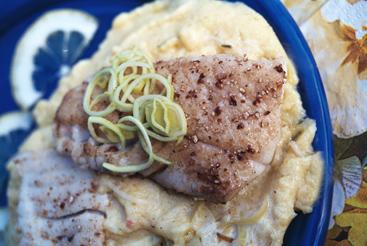 Gebratener Kabeljau an Lauchsauce auf Zitronenrahmpolenta.jpg